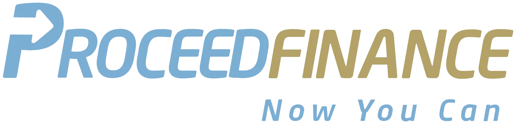 The image features a logo with the text  Proced Finance  and below it, the phrase  Now you can.