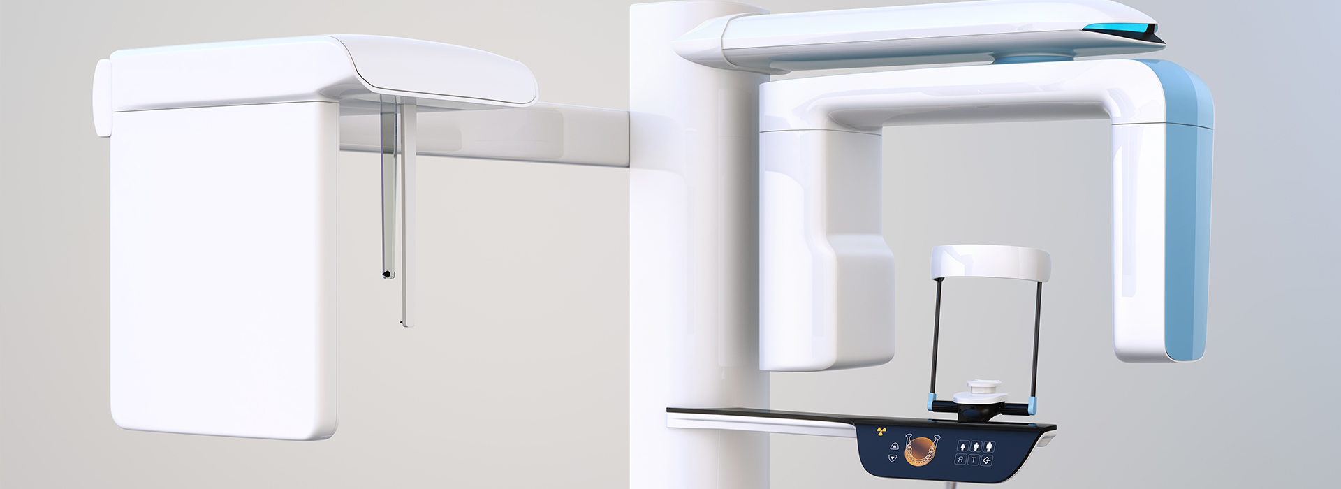 The image displays a collage of three different objects  a white kitchen appliance resembling a dishwasher, an object with a blue handle that appears to be a handheld vacuum cleaner, and a blue and white device that looks like a hairdryer or blow dryer.
